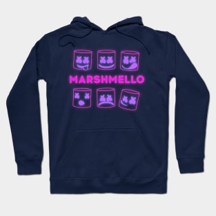 Marshmello Neon Smile / Synthwave Dream Hoodie